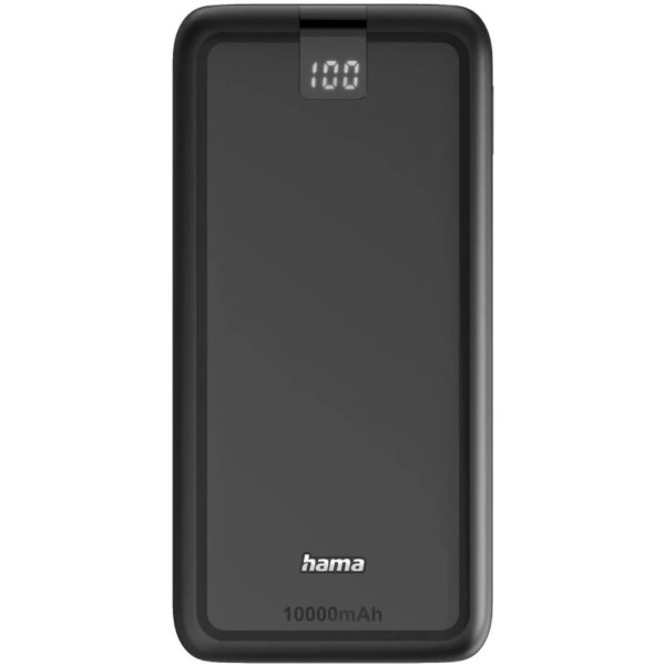 Фото - Батарея мобільна Hama 10000mAh 15W (00201709) Black