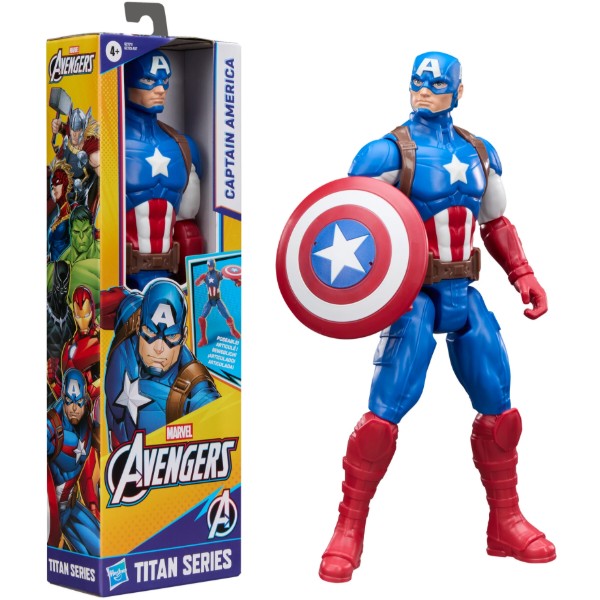 Фото - Колекційна фігурка Hasbro Герої Месники 30 см EVERGREEN TITAN SR CAP (G2725_G2771)