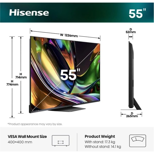 Фото - Телевизор Hisense 55UR8S