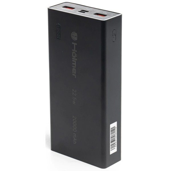 Фото - Батарея мобільна Holmer Rabbit 20000 mAh 22.5W Type-C Black (NRG-01)