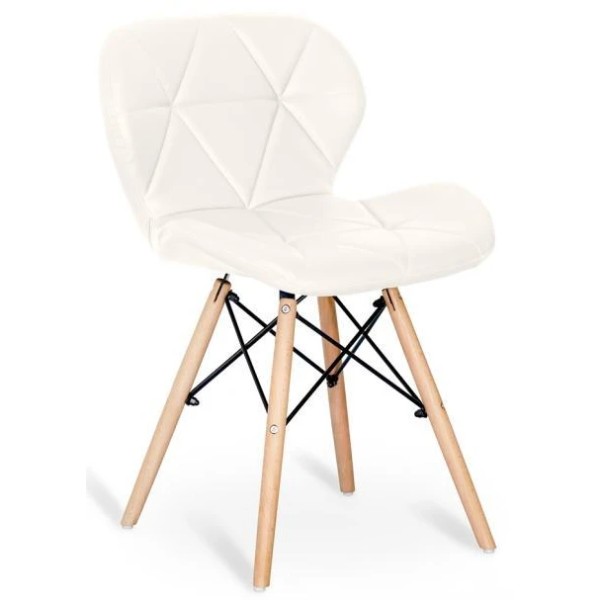 Фото - Стілець кухоний Hommex Karmen White (H-145 White) Фото - Стілець кухоний Hommex Karmen White (H-145 White)