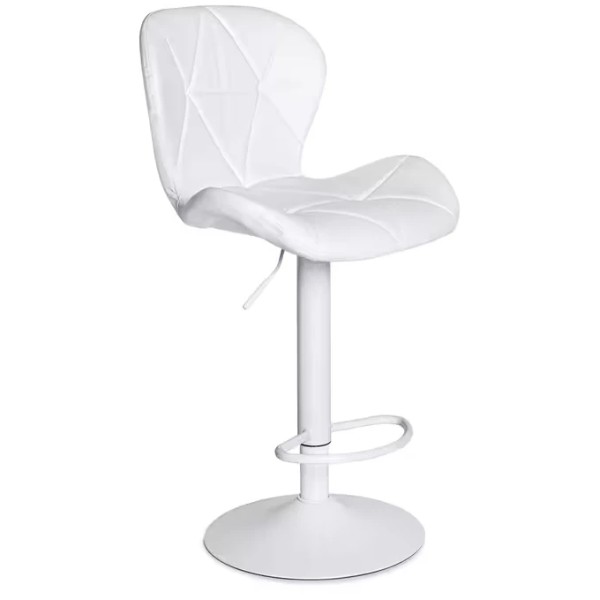 Фото - Стілець барний Hommex Martini White (H-445 White/White base)