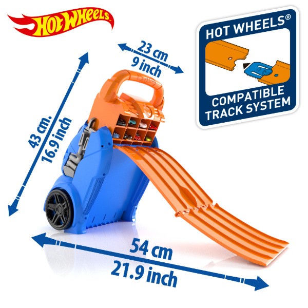 Фото - Контейнер для зберігання Hot Wheels з 4 рівнобіжними доріжками (HWCC14)