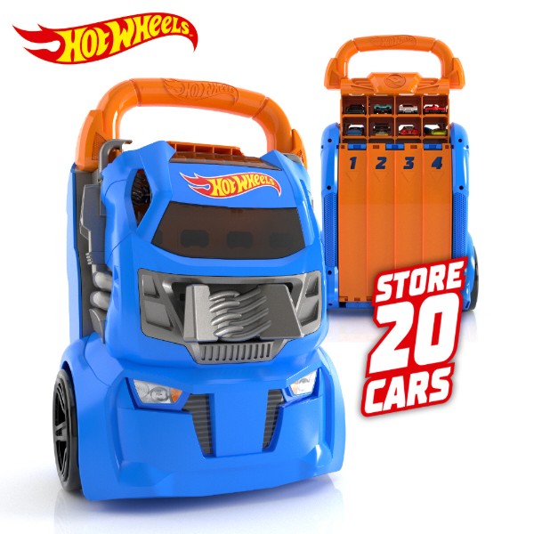 Фото - Контейнер для зберігання Hot Wheels з 4 рівнобіжними доріжками (HWCC14)