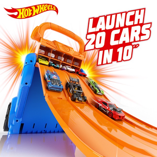 Фото - Контейнер для зберігання Hot Wheels з 4 рівнобіжними доріжками (HWCC14)