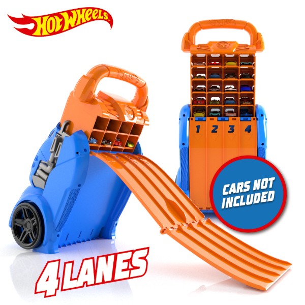 Фото - Контейнер для зберігання Hot Wheels з 4 рівнобіжними доріжками (HWCC14)