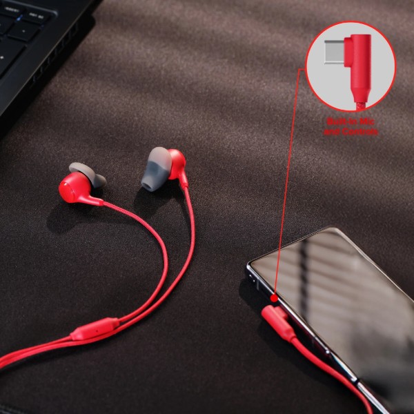 Фото - Наушники вкладыши проводные HyperX Cloud Earbuds III S USB-C Red (BN7S2AA)