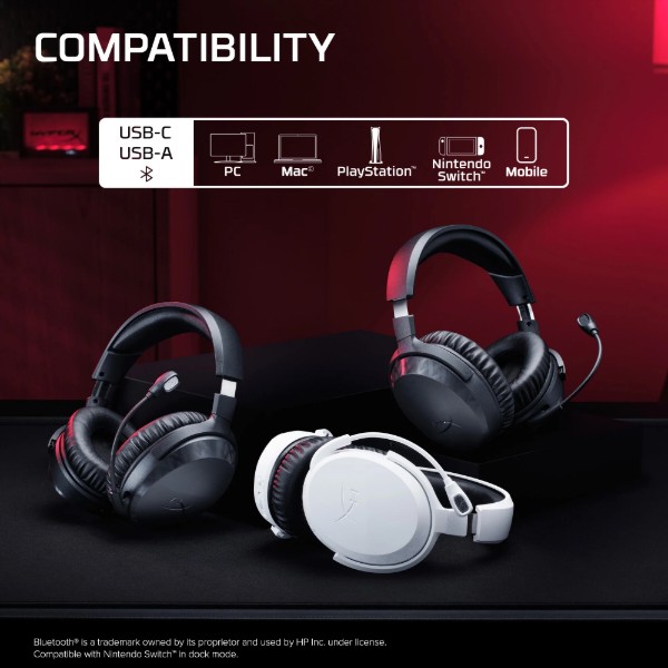 Фото - Гарнитура беспроводная игровая HyperX Cloud Stinger 3 Wireless Black (BS1T8AA)