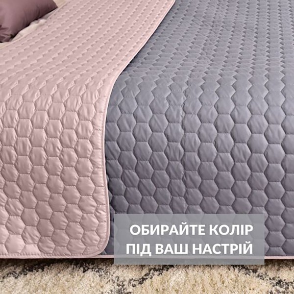 Фото - Покривало двоспальне IDEIA з подушками 50х50 см 2 шт. Silhouette 220х240 см (8-36018*001)