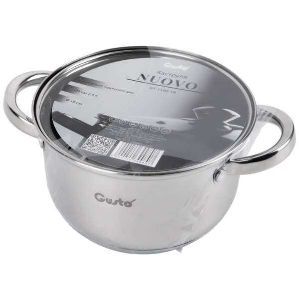 Фото - Кастрюля Gusto GT-1500-18 Nuovo 18 см
