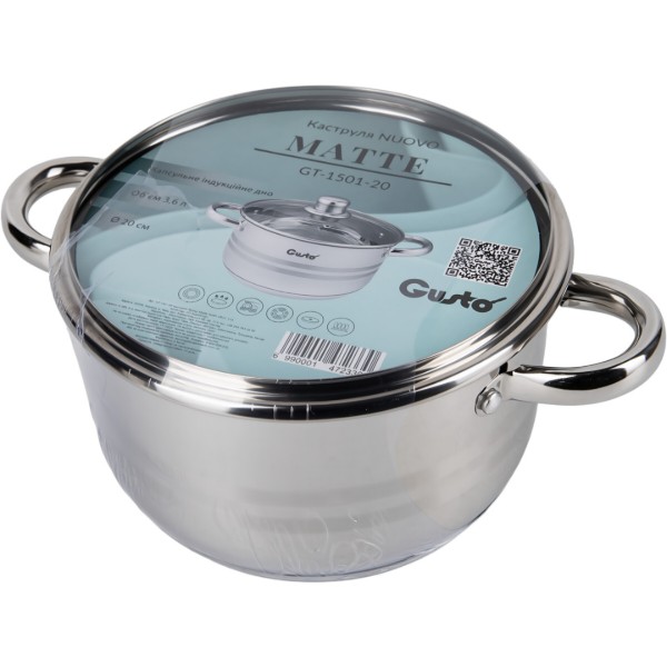 Фото - Каструля Gusto Matte Gusto 20 см 3.6 л (GT-1501-20)