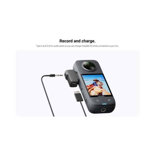 Фото - Адаптер до мікрофону для екшн-камери Insta360 X3 Mic Adapter (CINSBAQ/A)