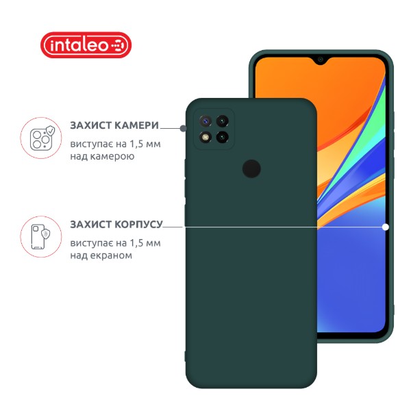 Фото - Чохол для смартфону Intaleo Silicone Case for Xiaomi Redmi 9C Dark Green (1283126600869)