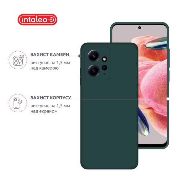 Фото - Чехол для смартфона Intaleo Silicone Case for Xiaomi Redmi Note 12 Dark Green (1283126600982)