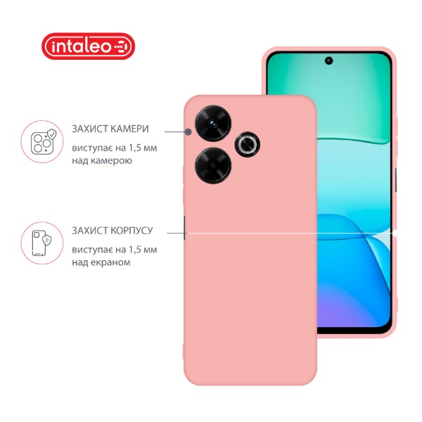 Фото - Чехол для смартфона Intaleo Silicone Case for Xiaomi Redmi 13 Pink (1283126600708)