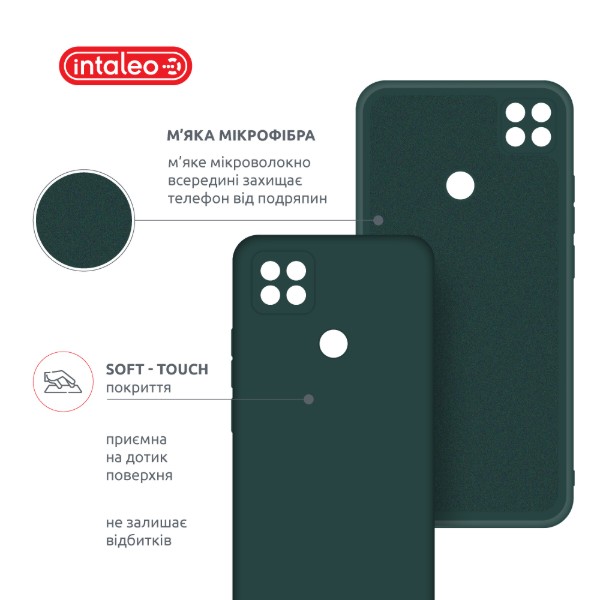 Фото - Чохол для смартфону Intaleo Silicone Case for Xiaomi Redmi 9C Dark Green (1283126600869)