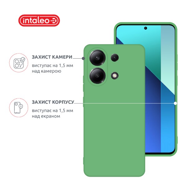 Фото - Чехол для смартфона Intaleo Silicone Case for Xiaomi Redmi Note 13 4G Light Green (1283126601064)
