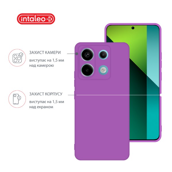 Фото - Чохол для смартфону Intaleo Silicone Case for Xiaomi Redmi Note 13 Pro 5G Purple (1283126601224)