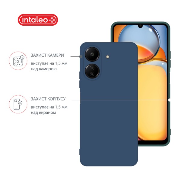 Фото - Чохол для смартфону Intaleo Silicone Case for Xiaomi Redmi 13C 4G Blue (1283126600760)