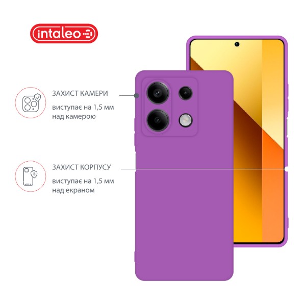 Фото - Чохол для смартфону Intaleo Silicone Case for Xiaomi Redmi Note 13 5G Purple (1283126601125)