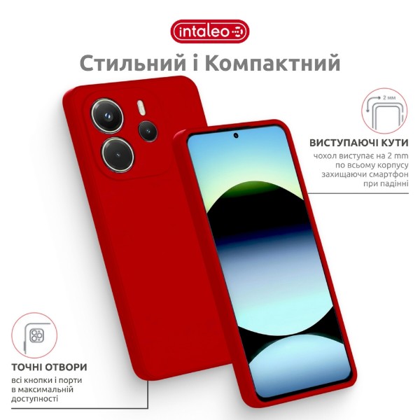 Фото - Чехол для смартфона Intaleo SoftShell for Xiaomi Redmi Note 14S 4G Red (1283126631366)