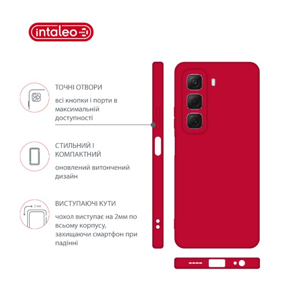 Фото - Чехол для смартфона Intaleo SoftShell for Infinix Hot 50 4G Red (1283126618499)