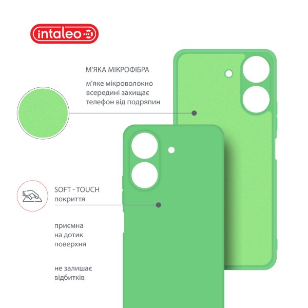 Фото - Чехол для смартфона Intaleo Silicone Case for Xiaomi Redmi 13C 4G Mint Green (1283126600753)