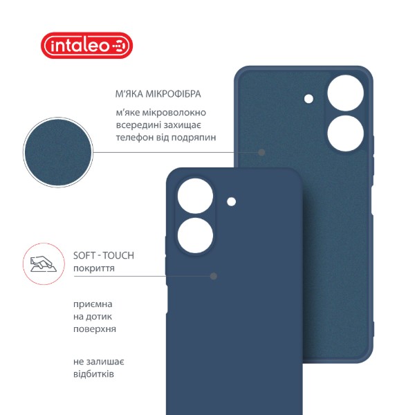 Фото - Чохол для смартфону Intaleo Silicone Case for Xiaomi Redmi 13C 4G Blue (1283126600760)