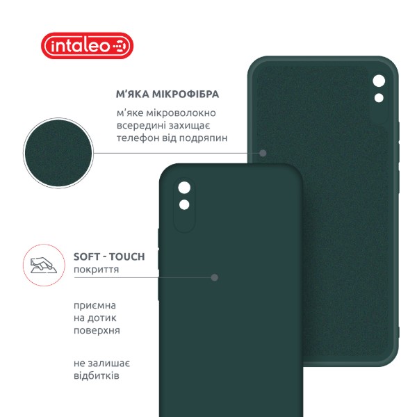Фото - Чохол для смартфону Intaleo Silicone Case for Xiaomi Redmi 9A Dark Green (1283126600814)