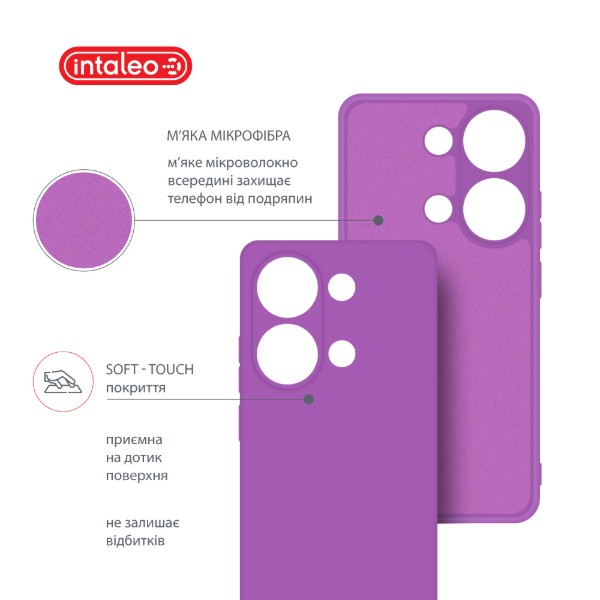 Фото - Чохол для смартфону Intaleo Silicone Case for Xiaomi Redmi Note 13 Pro 4G Purple (1283126601170)