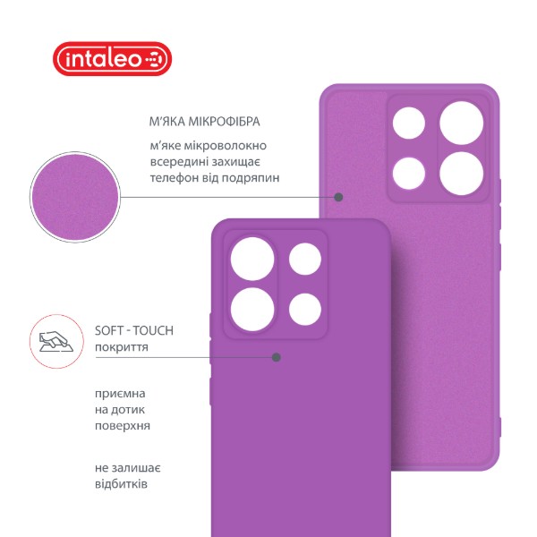 Фото - Чохол для смартфону Intaleo Silicone Case for Xiaomi Redmi Note 13 Pro 5G Purple (1283126601224)