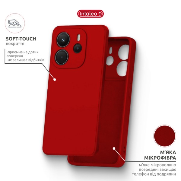 Фото - Чехол для смартфона Intaleo SoftShell for Xiaomi Redmi Note 14S 4G Red (1283126631366)