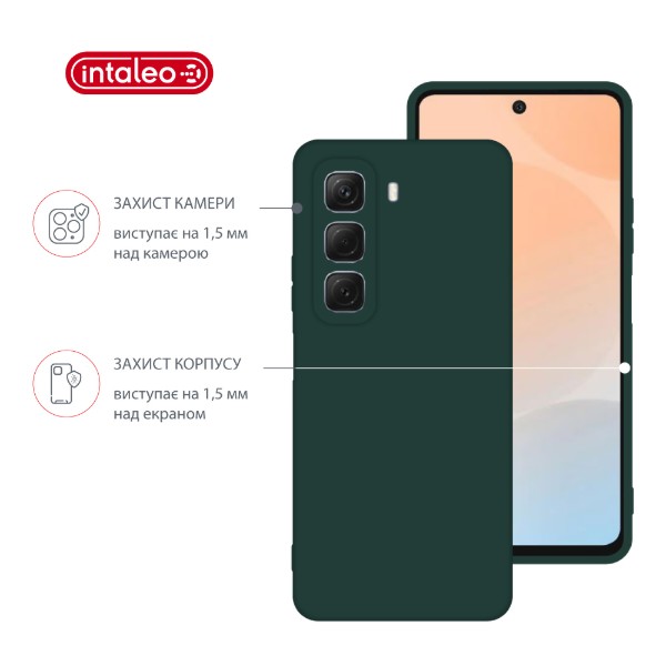 Фото - Чохол для смартфону Intaleo SoftShell for Infinix Hot 50 4G Dark Green (1283126618475