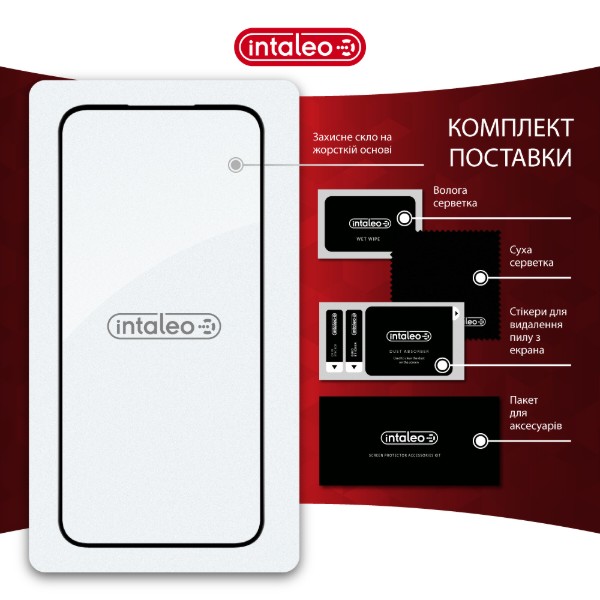 Фото - Захисне скло для смартфону Intaleo 9H for OPPO Reno 15 F/Reno 15/Reno 15 FS/A6 Pro Black (1283126638480)
