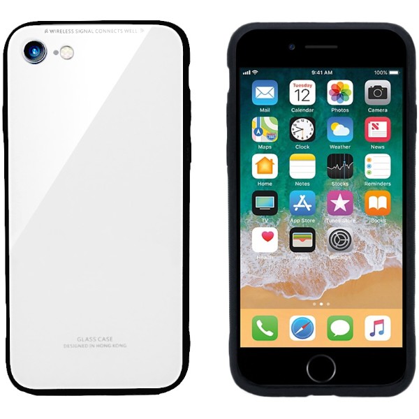 Фото - Чохол для смартфону Intaleo Real Glass for Apple iPhone 8 White (1283126488788)