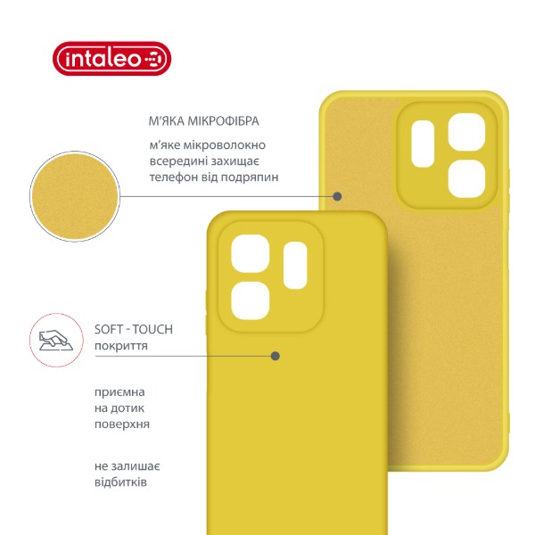 Фото - Чохол для смартфону Intaleo Silicone Case for Infinix Hot 50i Yellow (1283126599521)