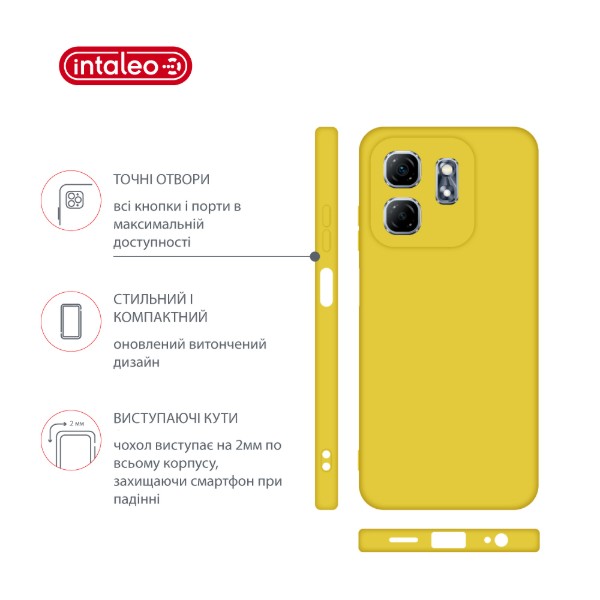 Фото - Чохол для смартфону Intaleo Silicone Case for Infinix Hot 50i Yellow (1283126599521)