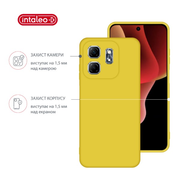 Фото - Чохол для смартфону Intaleo Silicone Case for Infinix Hot 50i Yellow (1283126599521)