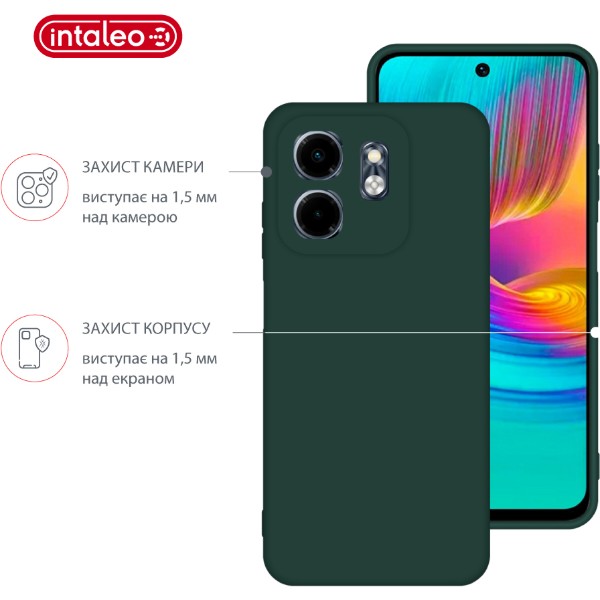 Фото - Чехол для смартфона Intaleo Silicone Case for Infinix Smart 9 Dark Green (1283126599613)