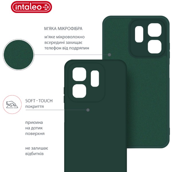 Фото - Чехол для смартфона Intaleo Silicone Case for Infinix Smart 9 Dark Green (1283126599613)