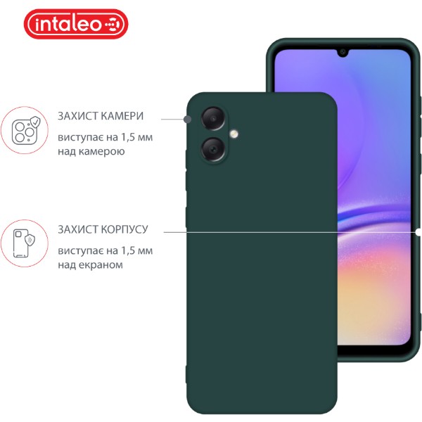 Фото - Чохол для смартфону Intaleo Silicone Case for Samsung Galaxy A05 Dark Green (1283126599811)