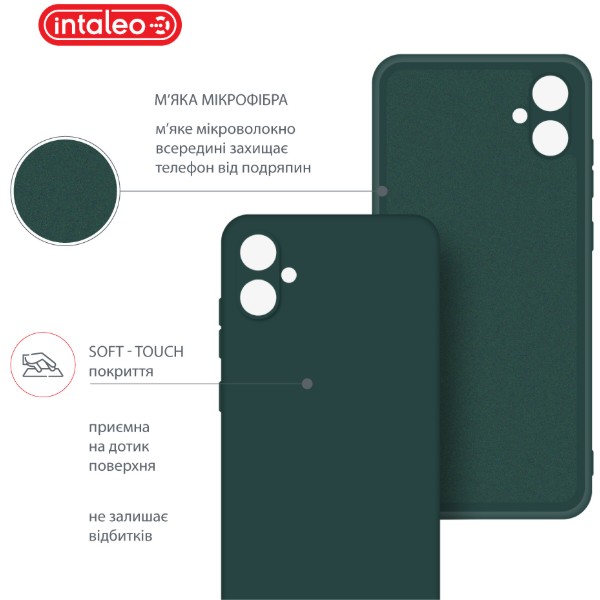 Фото - Чохол для смартфону Intaleo Silicone Case for Samsung Galaxy A05 Dark Green (1283126599811)