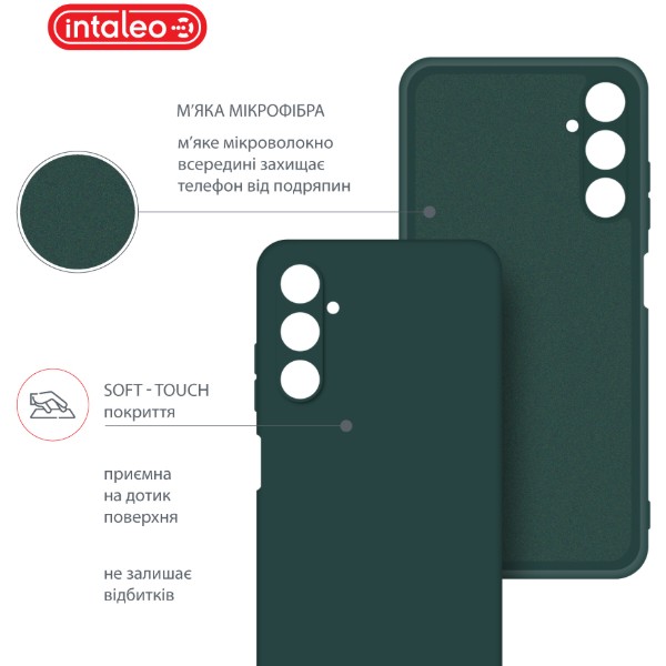 Фото - Чохол для смартфону Intaleo Silicone Case for Samsung Galaxy A05s Dark Green (1283126599866)