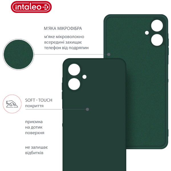 Фото - Чехол для смартфона Intaleo Silicone Case for Samsung Galaxy A06 Dark Green (1283126599927)