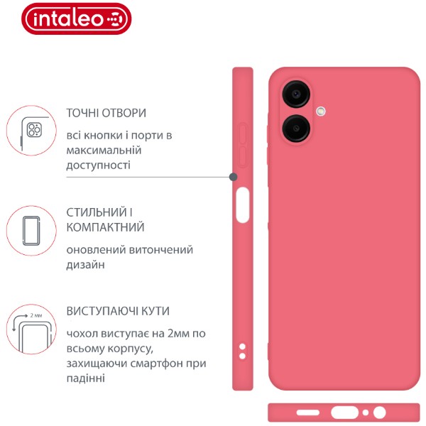 Фото - Чехол для смартфона Intaleo Silicone Case for Samsung Galaxy A06 Pink (1283126599903)