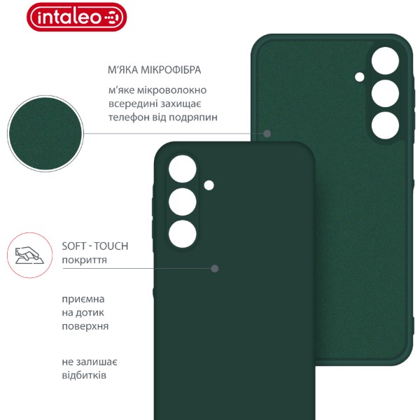 Фото - Чохол для смартфону Intaleo Silicone Case for Samsung Galaxy A16 Dark Green (1283126600036)
