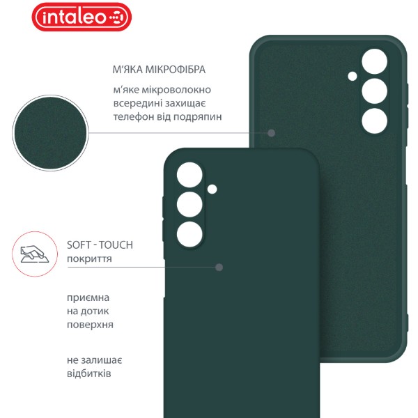 Фото - Чехол для смартфона Intaleo Silicone Case for Samsung Galaxy A24 Dark Green (1283126600081)