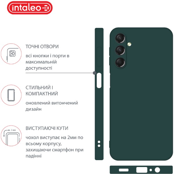 Фото - Чехол для смартфона Intaleo Silicone Case for Samsung Galaxy A24 Dark Green (1283126600081)