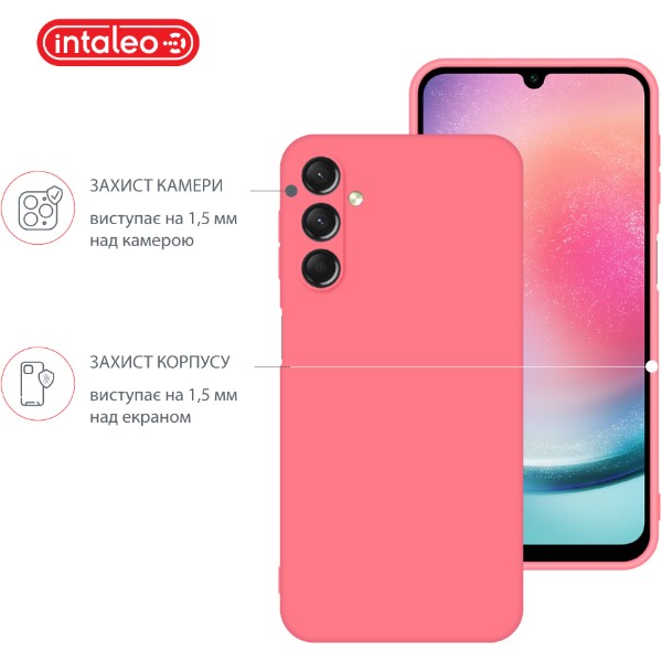 Фото - Чохол для смартфону
 Intaleo Silicone Case for Samsung Galaxy A24 Pink (1283126600074)