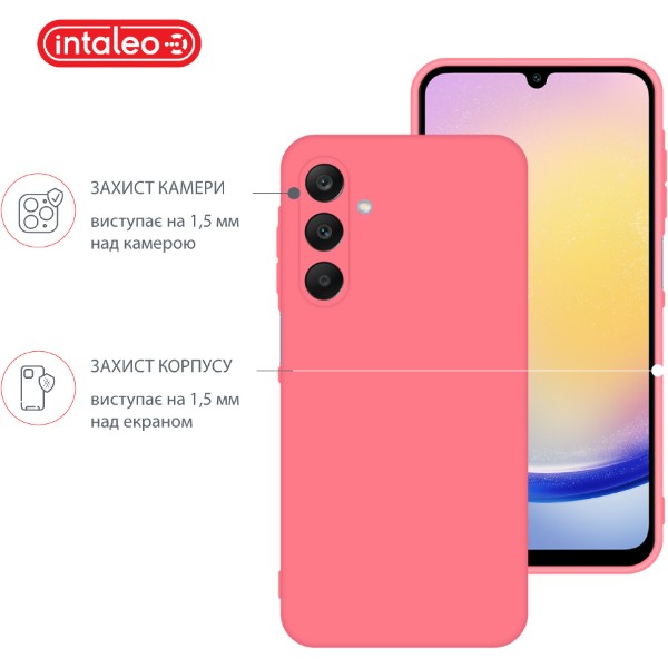 Фото - Чехол для смартфона Intaleo Silicone Case for Samsung Galaxy A25 Pink (1283126600128)
